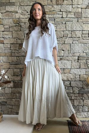 Songbird Bandeau Skirt Dress Stone - /12=